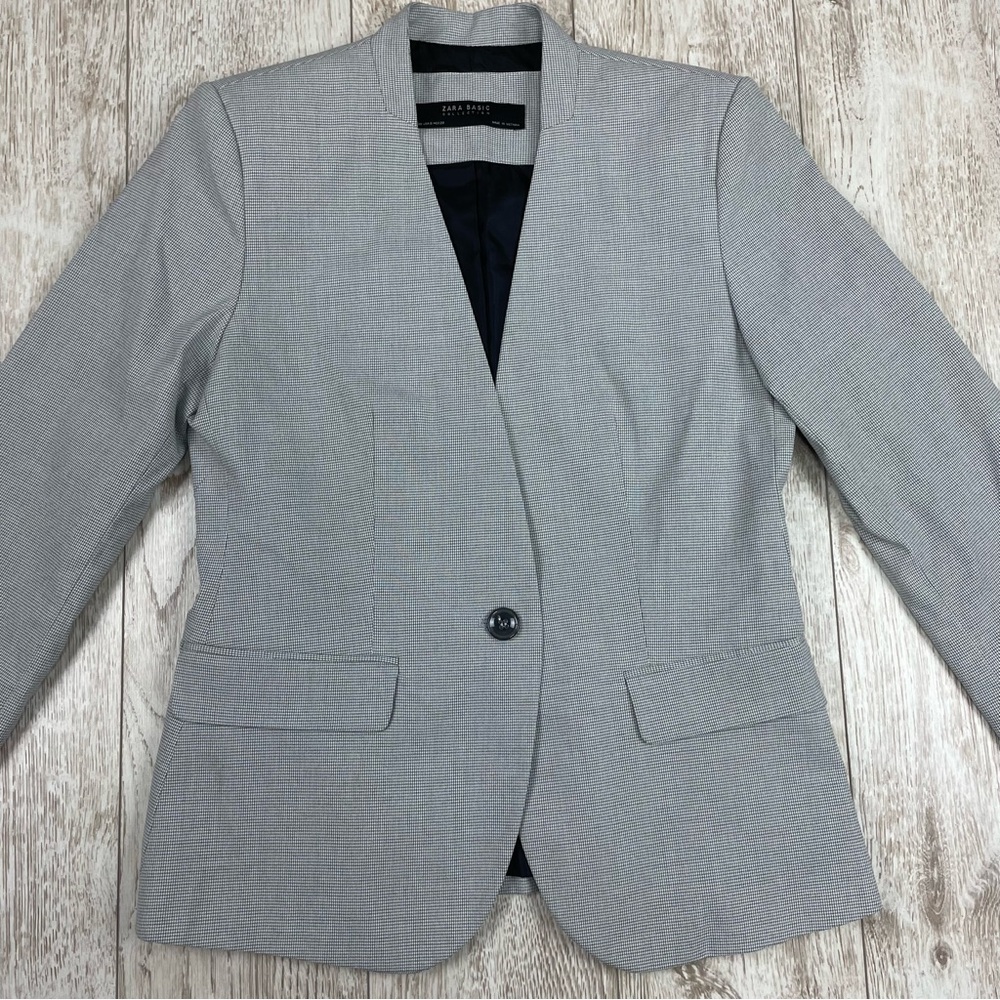 ZARA 6 Women's Gray Blazer - Picture 2 of 4